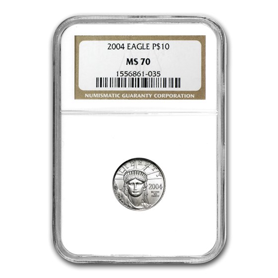 2004 1/10 oz American Platinum Eagle MS-70 NGC 2004 1/10 oz American Platinum Eagle MS-70 NGC