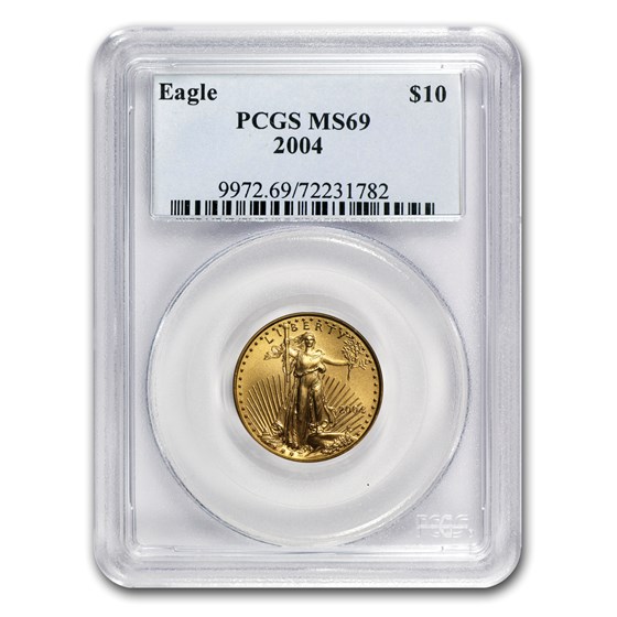 2004 1/4 oz American Gold Eagle MS-69 PCGS