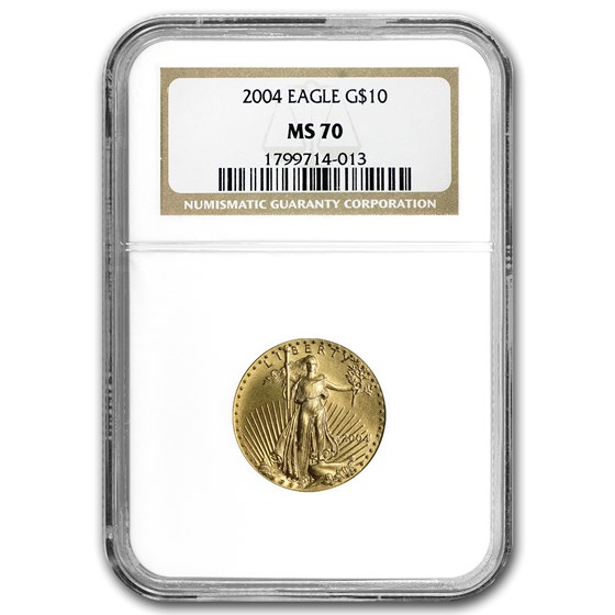 2004 1/4 oz American Gold Eagle MS-70 NGC 2004 1/4 oz American Gold Eagle MS-70 NGC