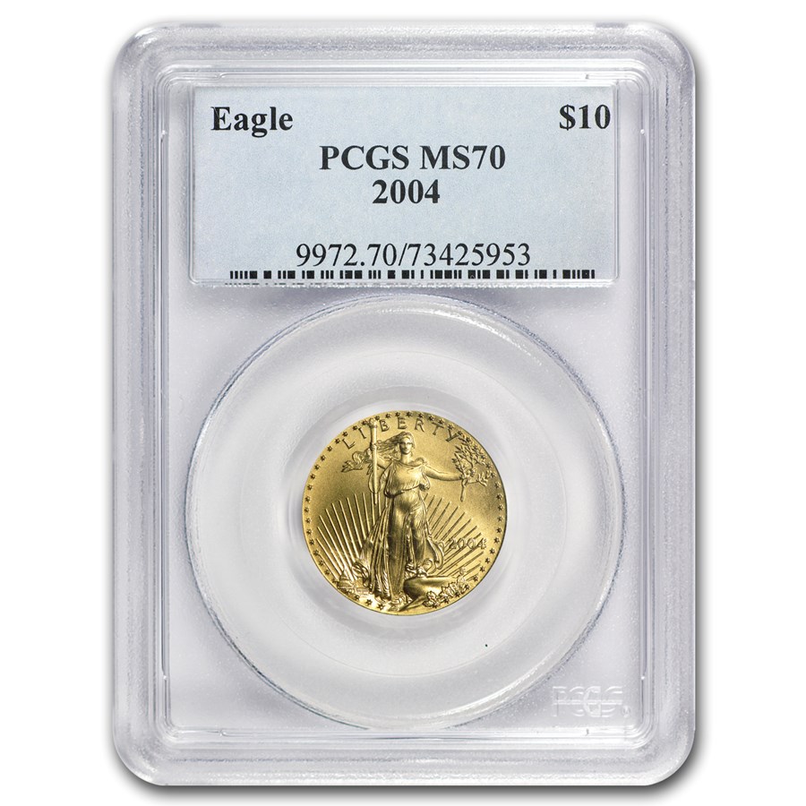 2004 1/4 oz American Gold Eagle MS-70 PCGS