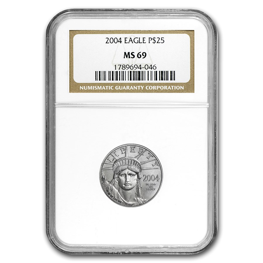 2004 1/4 oz American Platinum Eagle MS-69 NGC