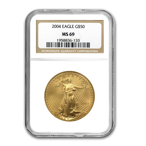 2004 1 oz American Gold Eagle MS-69 NGC 2004 1 oz American Gold Eagle MS-69 NGC