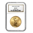 2004 1 oz American Gold Eagle MS-70 NGC