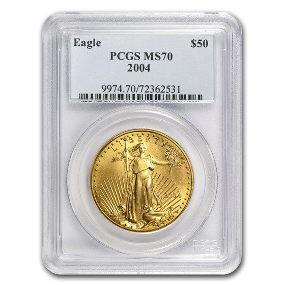 2004 1 oz American Gold Eagle MS-70 PCGS 2004 1 oz American Gold Eagle MS-70 PCGS
