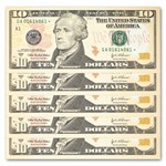 2004-A* (A-Boston) $10 FRN CU (Fr#2039-A*) Star Note, 40 consec