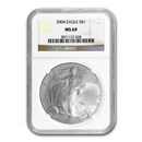 2004 American Silver Eagle MS-69 NGC