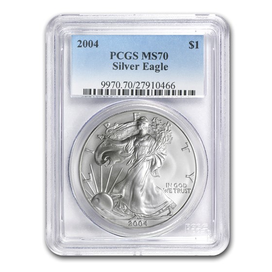 2004 American Silver Eagle MS-70 PCGS 2004 American Silver Eagle MS-70 PCGS
