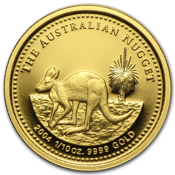 2004 Australia 1/10 oz Proof Gold Nugget 2004 Australia 1/10 oz Proof Gold Nugget