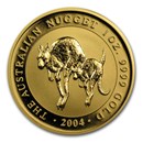 2004 Australia 1 oz Gold Nugget BU