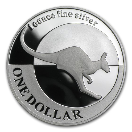 2004 Australia 1 oz Proof Silver Kangaroo (w/Box & COA)