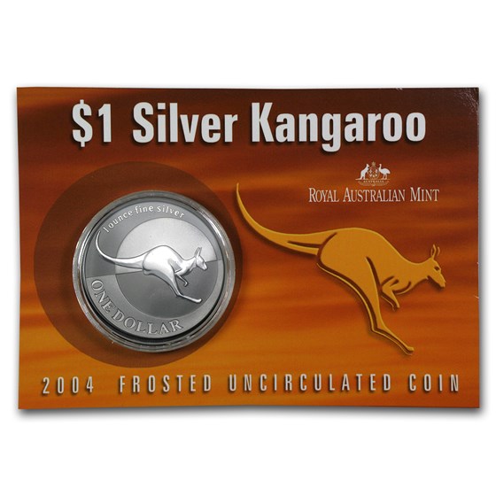2004 Australia 1 oz Silver Kangaroo (In Display Card) 2004 Australia 1 oz Silver Kangaroo (In Display Card)
