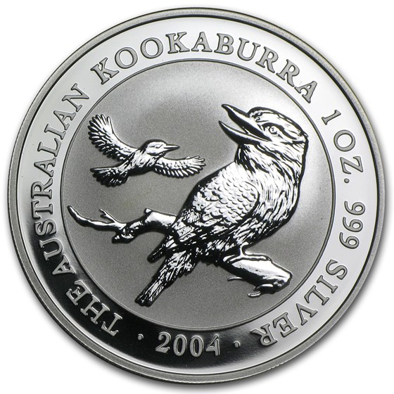 2004 Australia 1 oz Silver Kookaburra BU