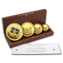 2004 Australia 4-Coin Gold Nugget Proof Set