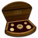 2004 Australia 5-Coin Gold Nugget Proof Set (No COA)