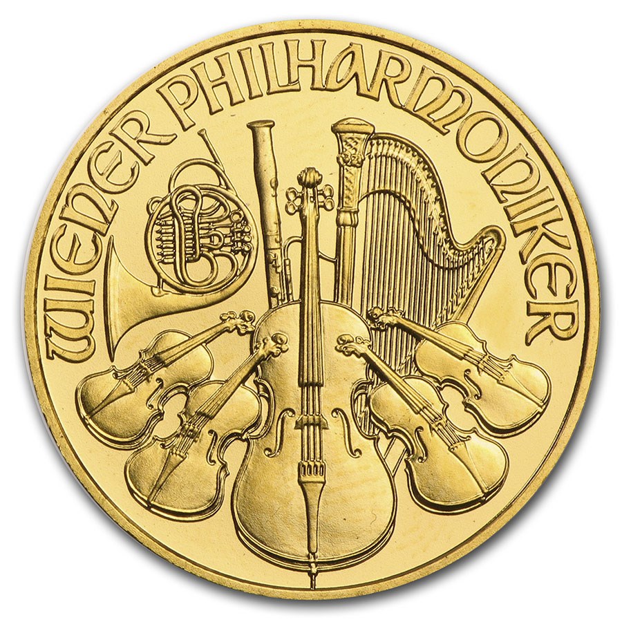 2004 Austria 1/4 oz Gold Philharmonic BU
