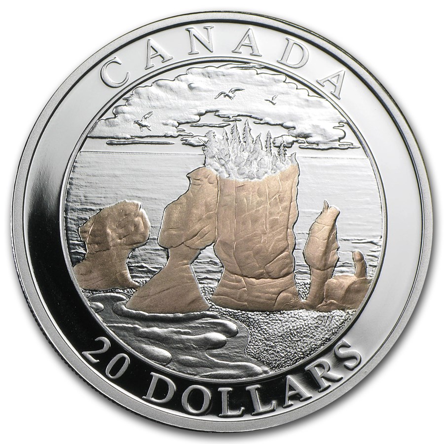 Buy 2004 Canada 1 oz Silver $20 Natural Wonders (Hopewell Rocks) | APMEX