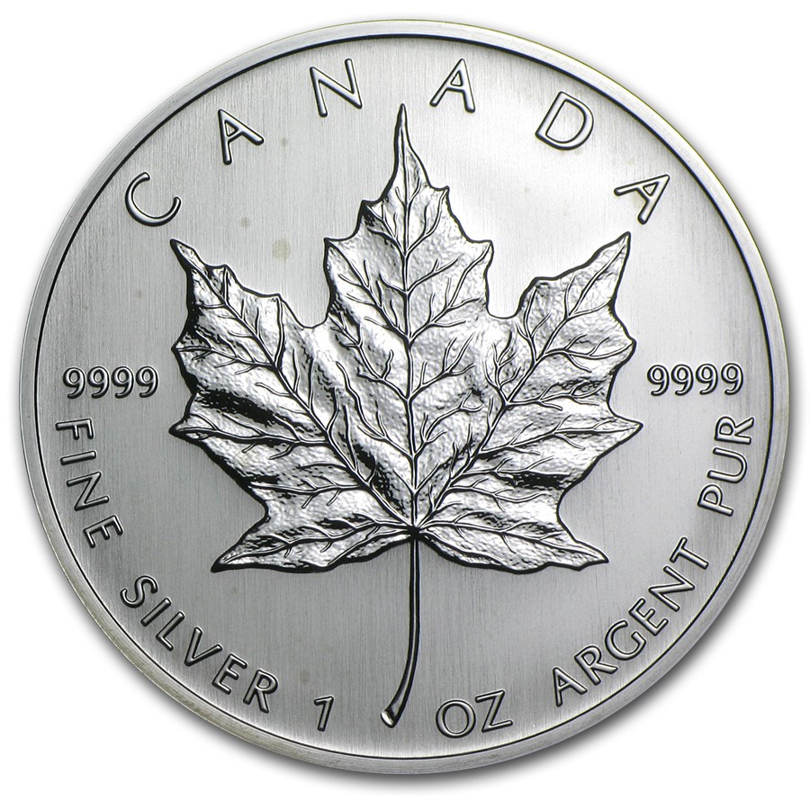 2004 Canada 1 oz Silver Maple Leaf BU