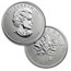 2004 Canada 5-Coin Silver Maple Leaf Set (RCM Privy)