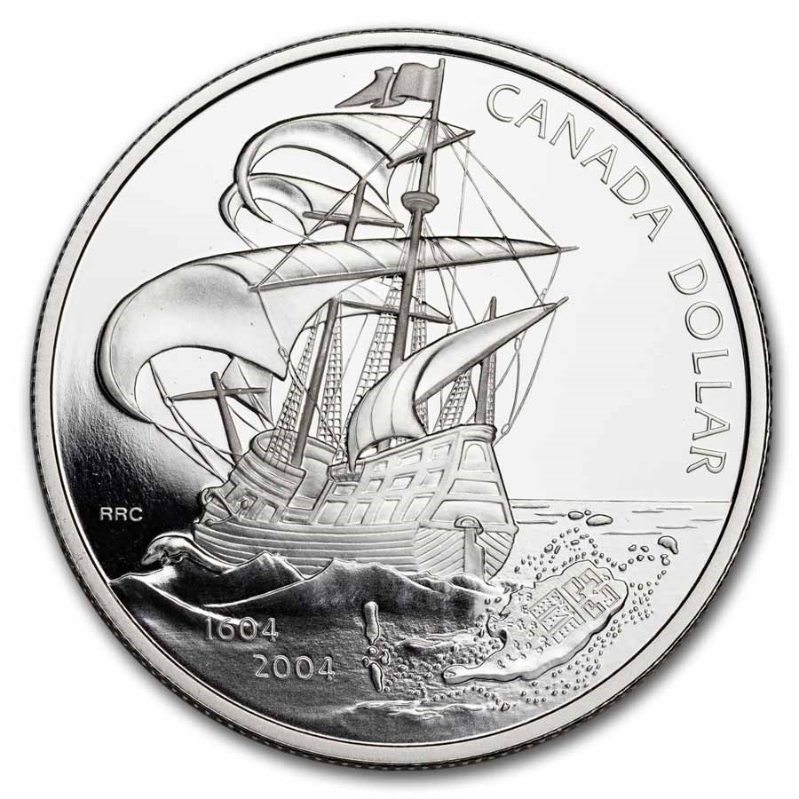 2004 Canada Silver Dollar Proof (First French Settlement)