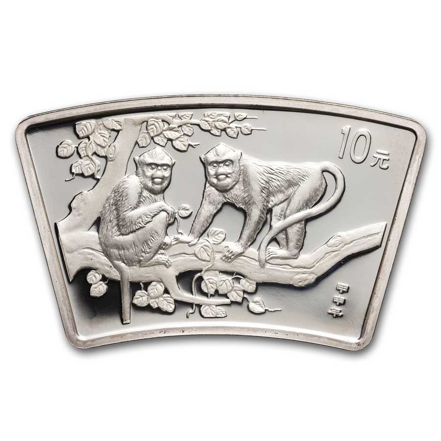 2004 China 1 oz Silver Fan Year of the Monkey (Capsule Only)