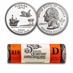 2004-D Florida Statehood Quarter 40-Coin Roll BU (Mint Wrapped)