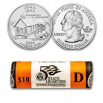 2004-D Iowa Statehood Quarter 40-Coin Roll BU (Mint Wrapped)