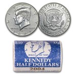 2004-D Kennedy Half Dollar 20-Coin Mint Roll BU (Mint Wrapped)