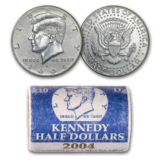 2004-D Kennedy Half Dollar 20-Coin Mint Roll BU (Mint Wrapped) 2004-D Kennedy Half Dollar 20-Coin Mint Roll BU (Mint Wrapped)