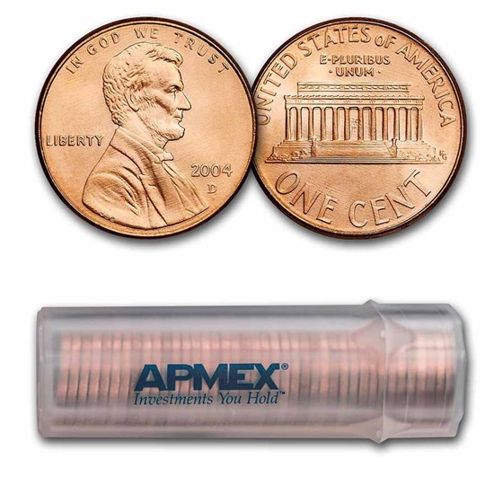 2004-D Lincoln Cent 50-Coin Roll BU 2004-D Lincoln Cent 50-Coin Roll BU