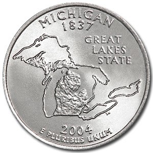 2004-D Michigan State Quarter BU