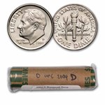 2004-D Roosevelt Dime 50-Coin Roll BU