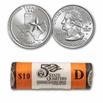 2004-D Texas Statehood Quarter 40-Coin Roll BU (Mint Wrapped)