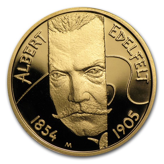 2004 Finland Proof Gold 100 Euros Albert Edelfelt 2004 Finland Proof Gold 100 Euros Albert Edelfelt