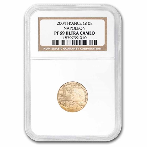2004 France Gold 10 Euro Napoleon PF-69 UCAM NGC