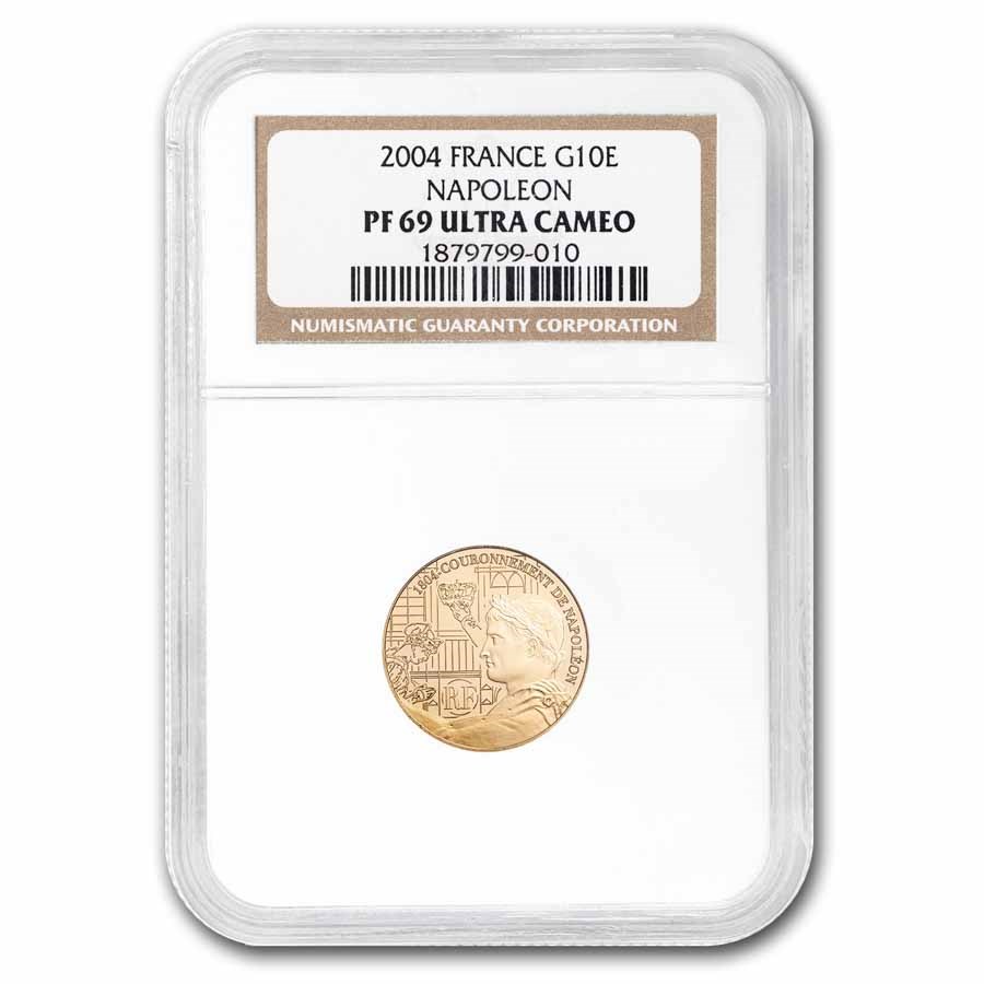 2004 France Gold 10 Euro Napoleon PF-69 UCAM NGC