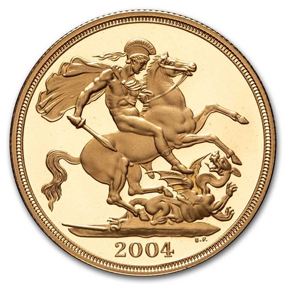 2004 Great Britain Gold £2 Double Sovereign Elizabeth II Proof 2004 Great Britain Gold £2 Double Sovereign Elizabeth II Proof