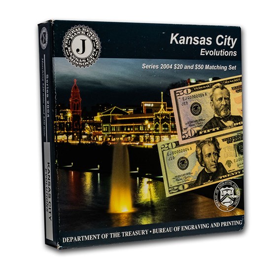 2004 (J-Kansas City) $50 & $20 FRN Matching Set 2004 (J-Kansas City) $50 & $20 FRN Matching Set