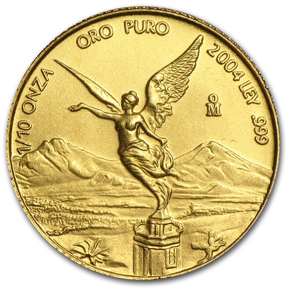 2004 Mexico 1/10 oz Gold Libertad BU 2004 Mexico 1/10 oz Gold Libertad BU