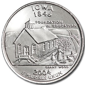 2004-P Iowa State Quarter BU