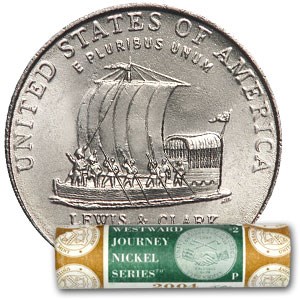 2004-P Keelboat Nickel 40-coin Mint Wrapped Roll BU 2004-P Keelboat Nickel 40-coin Mint Wrapped Roll BU