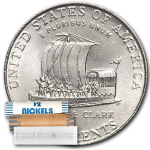 2004-P Keelboat Nickel 40-coin Roll BU 2004-P Keelboat Nickel 40-coin Roll BU