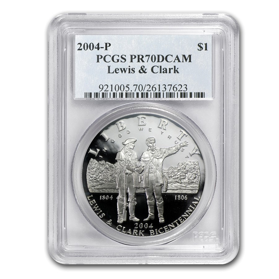 2004-P Lewis & Clark Bicentennial $1 Silver Commem PR-70 PCGS