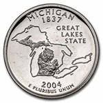 2004-P Michigan Statehood Quarter 40-Coin Roll BU (Mint Wrapped)