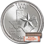 2004-P Texas Statehood Quarter 40-Coin Roll BU