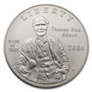 2004-P Thomas Edison $1 Silver Commem BU (Capsule only)