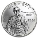 2004-P Thomas Edison $1 Silver Commem BU (w/Box & COA)