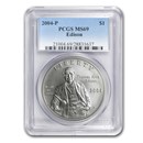 2004-P Thomas Edison $1 Silver Commem MS-69 PCGS