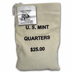 2004-P Wisconsin State Quarter $25 Sealed Mint Bag BU