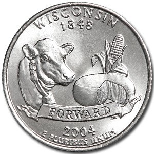 2004-P Wisconsin State Quarter BU