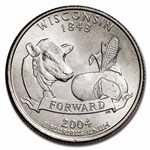 2004-P Wisconsin Statehood Quarter 40-Coin Roll BU